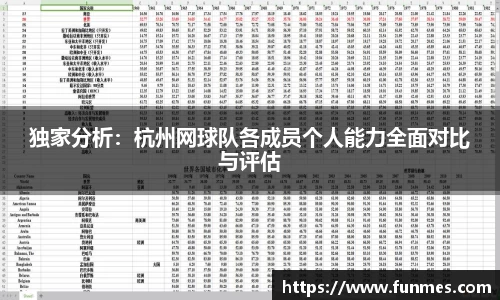 独家分析：杭州网球队各成员个人能力全面对比与评估