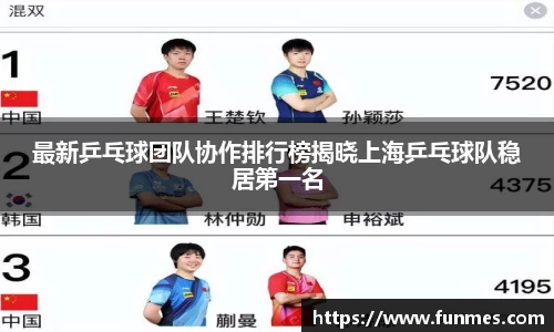最新乒乓球团队协作排行榜揭晓上海乒乓球队稳居第一名