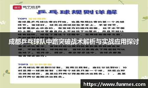 成都乒乓球队中路突破战术解析与实战应用探讨