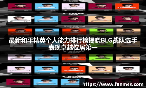 最新和平精英个人能力排行榜揭晓BLG战队选手表现卓越位居第一