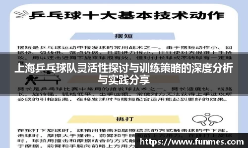 上海乒乓球队灵活性探讨与训练策略的深度分析与实践分享
