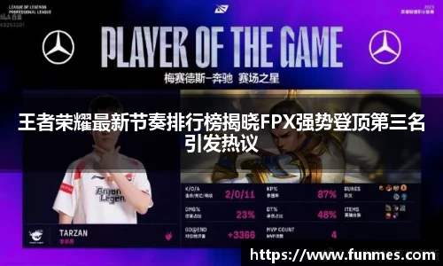 王者荣耀最新节奏排行榜揭晓FPX强势登顶第三名引发热议